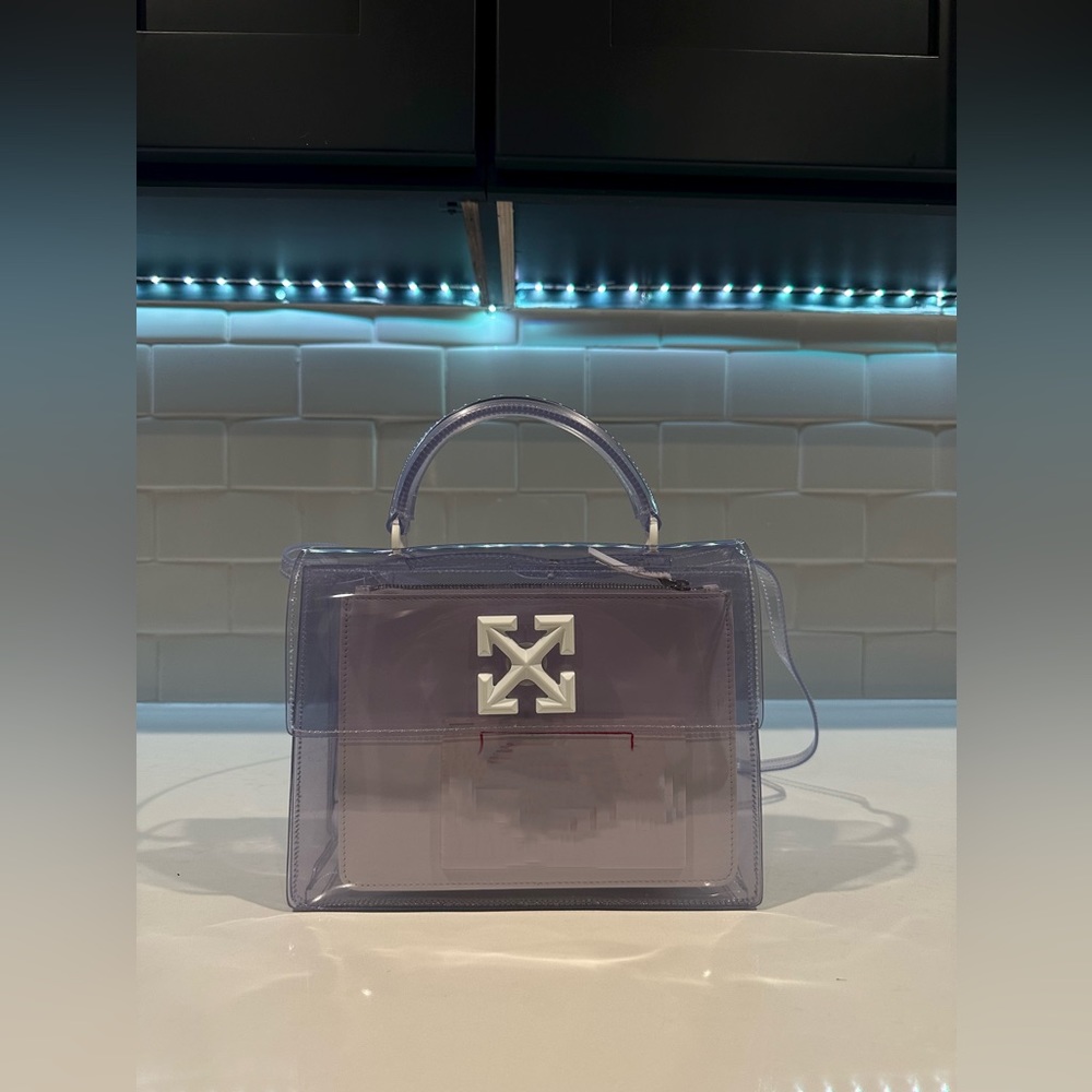 Off-White
Off-White 2.8 Jitney Top Handle Bag clear.